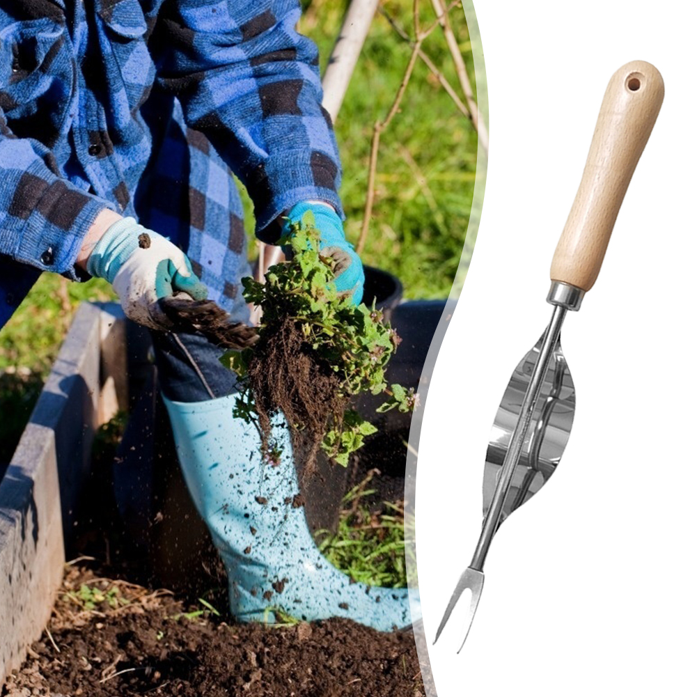 Manche bois acier inoxydable désherbeur de jardin coupe enlèvement pissenlit extracteur Gereedschap multifonction Wieder Transplantatie