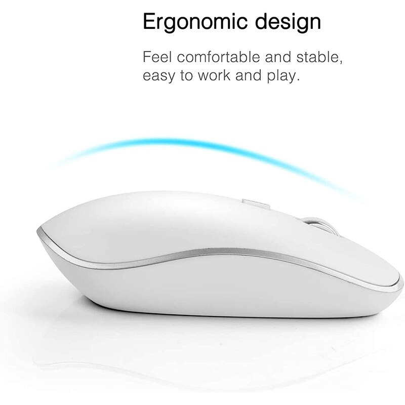 SeenDa Wireless Mouse Keyboard USB Slim Wireless Keyboard Mouse with Numeric Keypad Compatible with iMac Mac PC Laptop