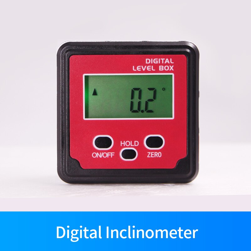 WitMotion Mini inclinómetro Digital retroiluminado caja de bisel de nivel electrónico herramienta de instrumento de Base magnética WTTilt1