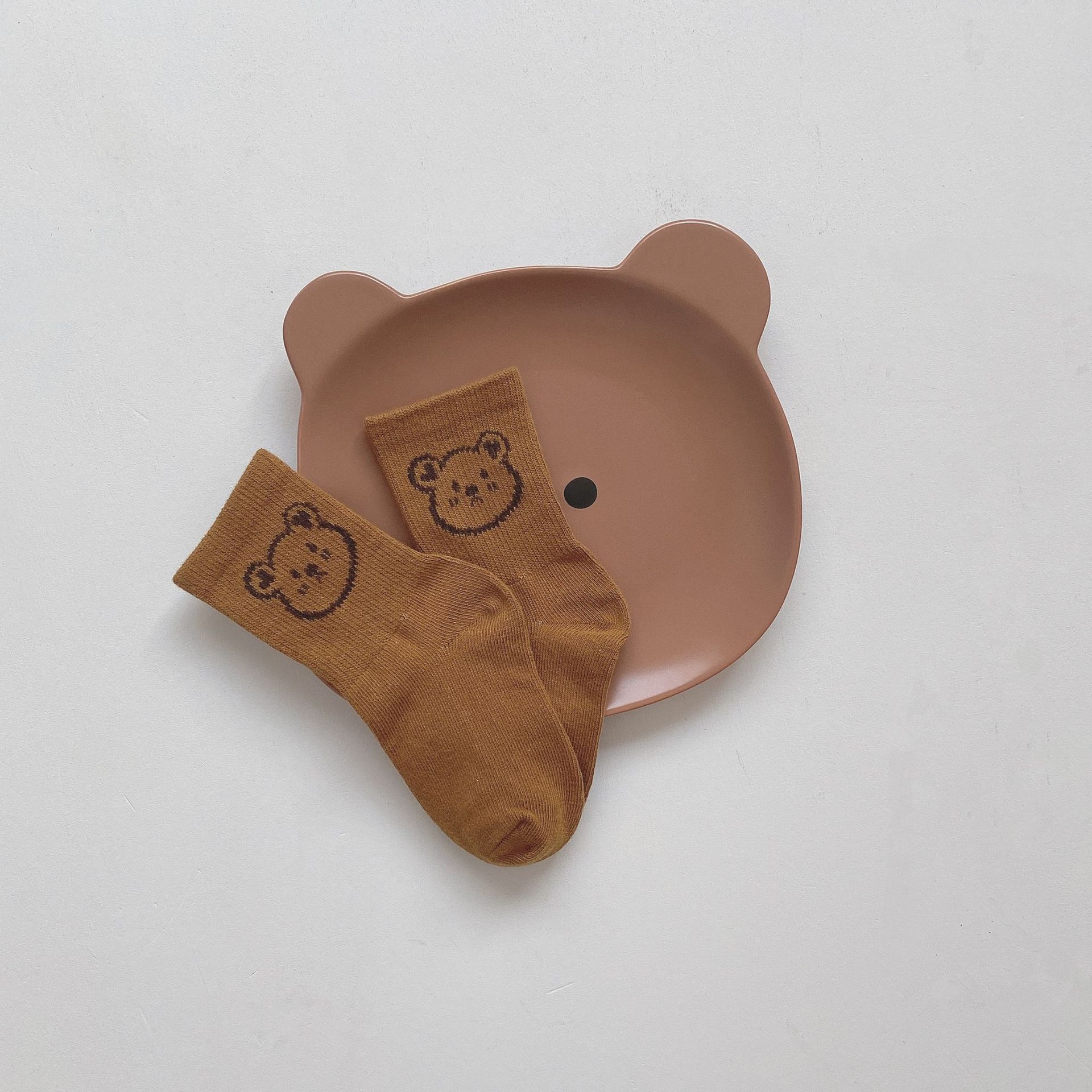 5 Paren/partij Peuter Jongens Meisjes Sokken Baby Kids Leuke Cartoon Beer Katoen Tube Sokken Kinderen Enkelsokken Antislip vloer Sokken