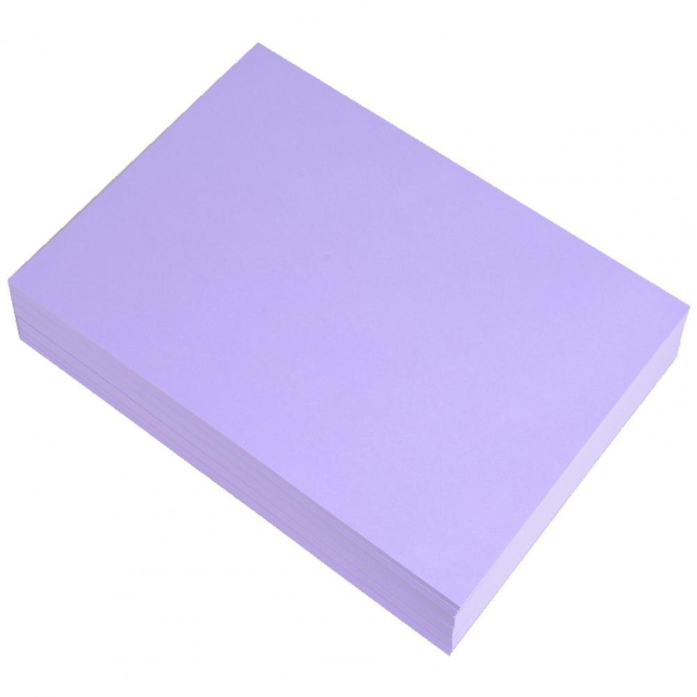 Papier à copier, 100 pièces/ensemble, festif, toucher, sans odeur, bricolage, usage double face, papier artistique pour le bureau: Light Purple