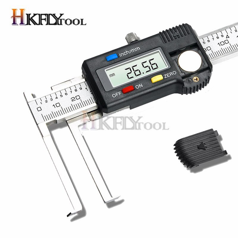 10-150mm Inside Groove digital Caliper With Knief Edge electronic inside groove vernier caliper measuring tool: Default Title