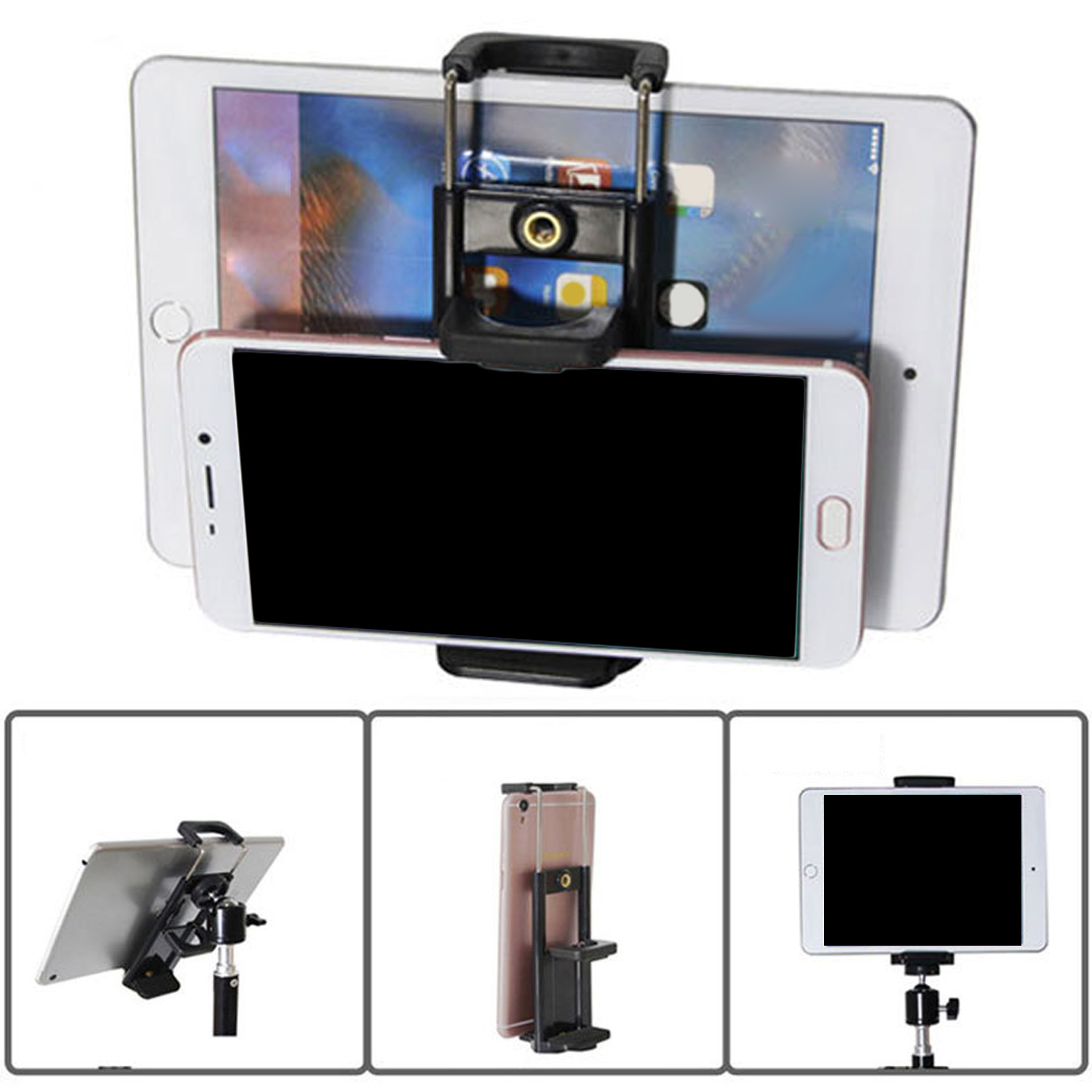 Powstro Mobiele Telefoon Statief Adapter Selfie Sticks Beugel Smartphone Houder voor Mobiele Telefoons Tablet Accessoires