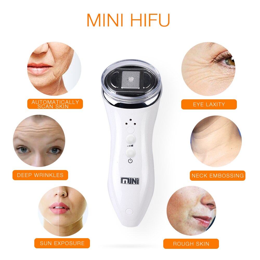 HIFU Ultrasound Bipolar RF Facial Neck Skin Lifting Massager Anti Wrinkle Tightening High-energy Fast Focus Face Beauty Machine