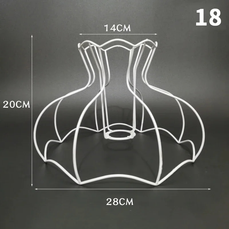 Lampenkap Kooi Frame Ijzeren Draad Licht Kroonluchter Beugel Lamphouder Voor Diy Ring Guard Tafel Lampenkap Ondersteuning Materiaal