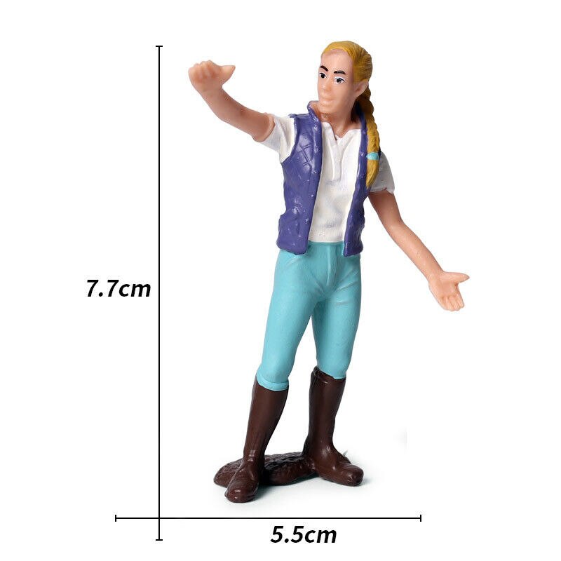 Farm People Farmer Police Breeder Farmwife Figure Model Decor Collector Toy Collector Decor Simulation Educational Figures: M-372