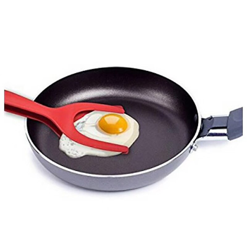 Multifunctionele 2 In 1 Non-stick Brood Ei Draaiers Koken Tang Gadgets Voor Keukengerei Siliconen Spatel Koken Tool