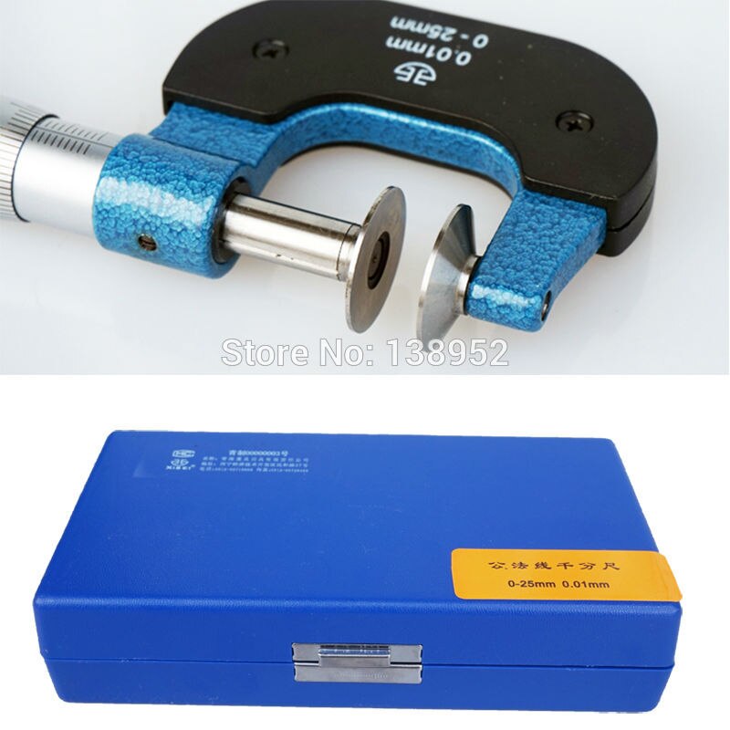 Xibei 0-25mm disk micrometer 0.004mm gear tand micrometer Micrmetro