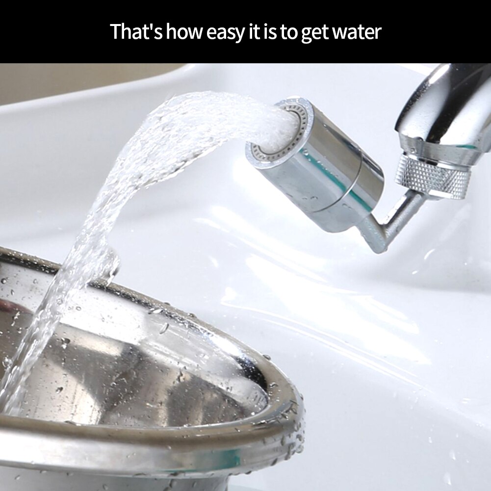 Universal Splash Filter Faucet Spray Nozzle Anti Splash Filter Faucet Movable Kitchen Tap Water Saving Nozzle Sprayer 720 Degree