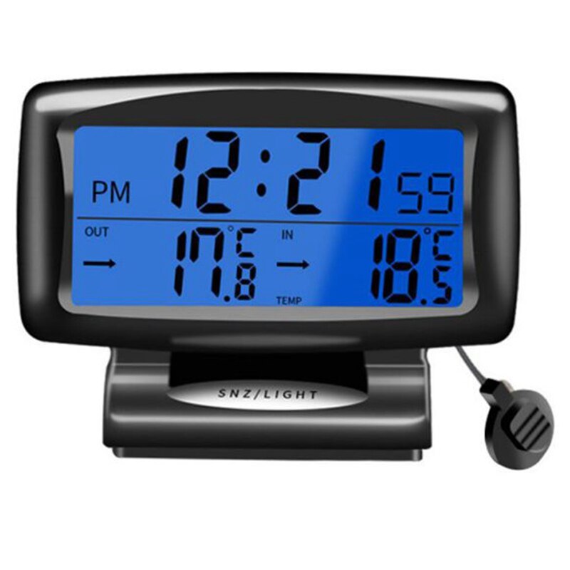 Termómetro Led para coche, reloj electrónico, luz nocturna, pantalla de temperatura, productos interiores para coche, luminoso, CA