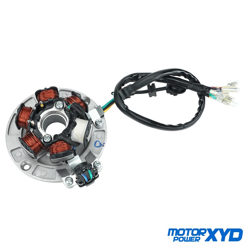 Lifan 140 140cc LF140 Engine 6 Coil Ignition Magneto Stator For 1P55FMJ Horizontal Kick Starter Engines Dirt Pit Bikes