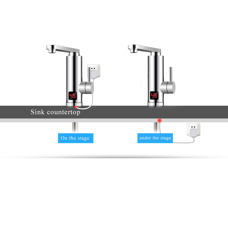Natychmiastowa elektryczna grzałka robić wody z kranu kran ciepłej wody podgrzewacz bezzbiornikowy przepływowy podgrzewacz wody zimny kran grzewczy 220V kuchnia