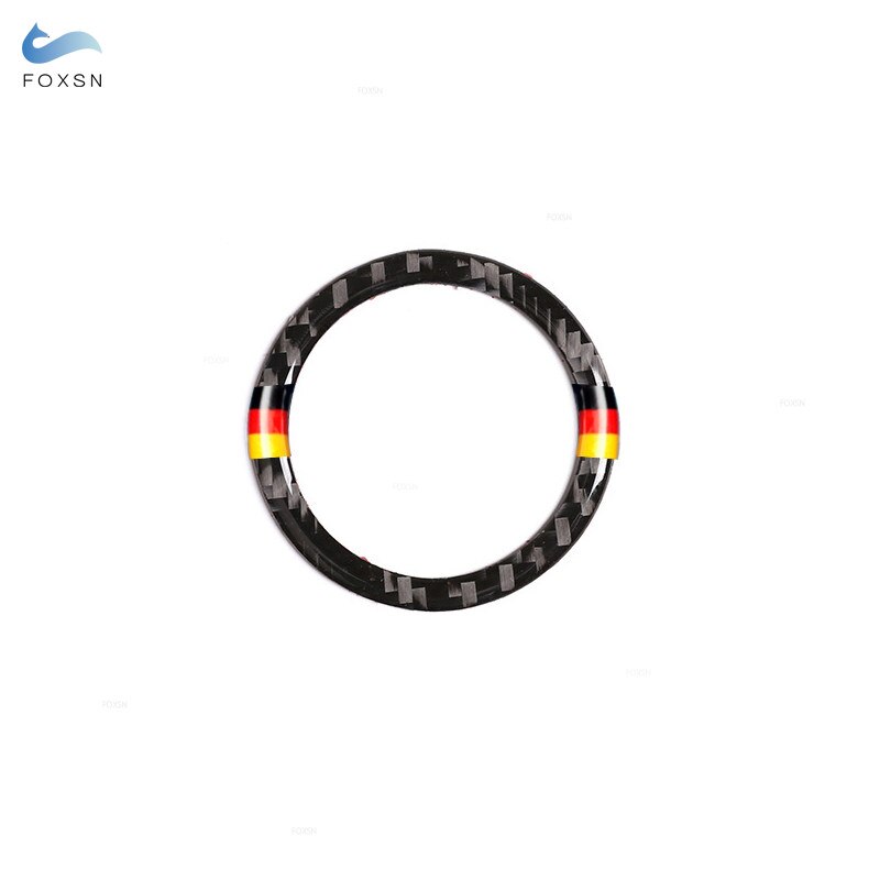 För mercedes benz ce klass  w205 w213 c180 c200 c300 glc kolfiber motor start stopp tryckknapp tändning nyckelring lock trim: Skriv a