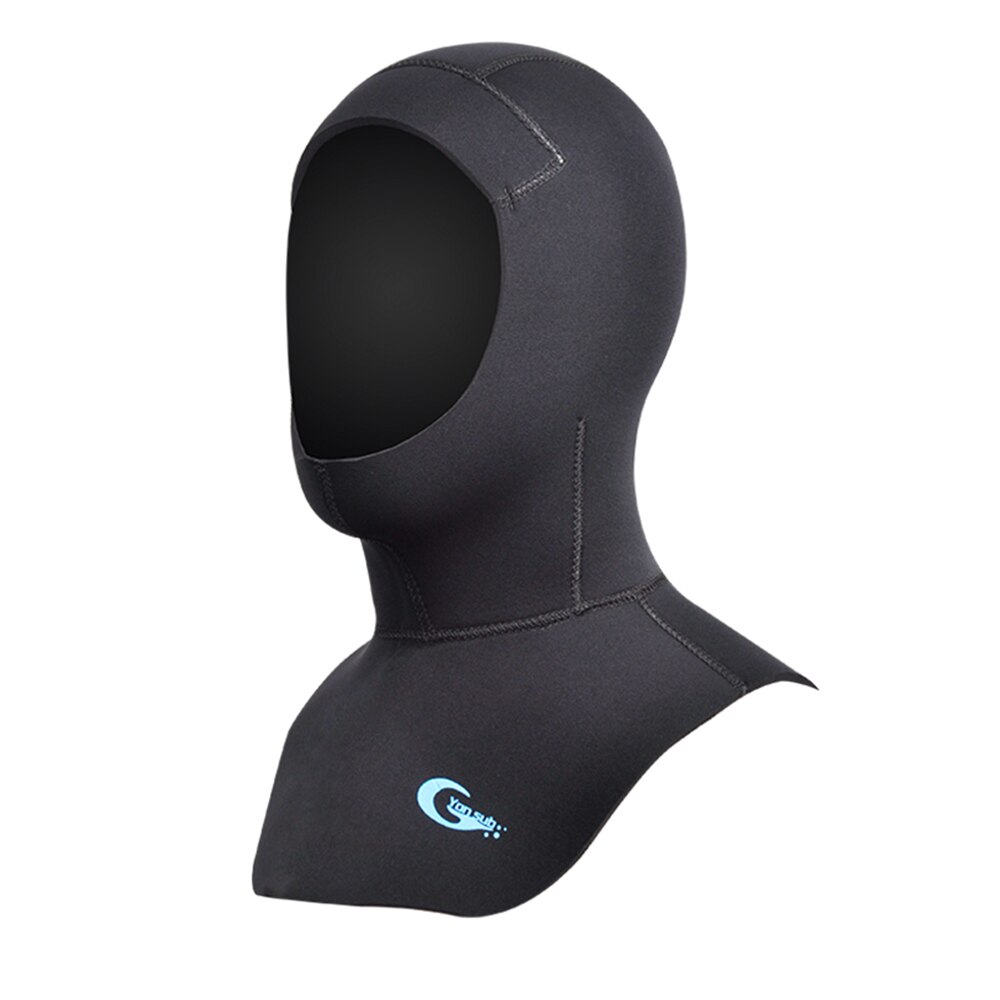 Capucha de buceo de neopreno con hombro para invierno, gorro de neopreno para mantener el calor, equipo de esnórquel para pesca submarina, 3MM/5MM