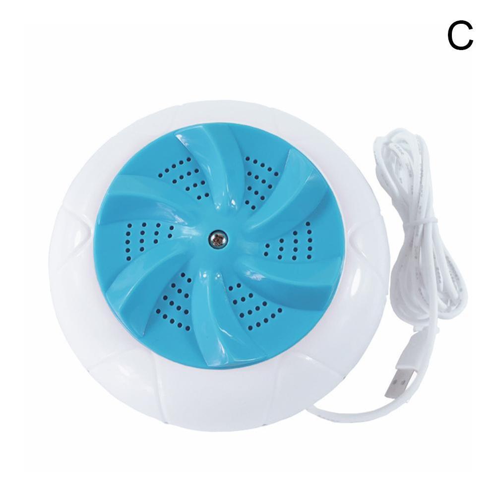 Mini Ultrasonic Washing Machine automatic Washer Prevent Wheel Laundry Household dormitory machine Wave Winding portable: C
