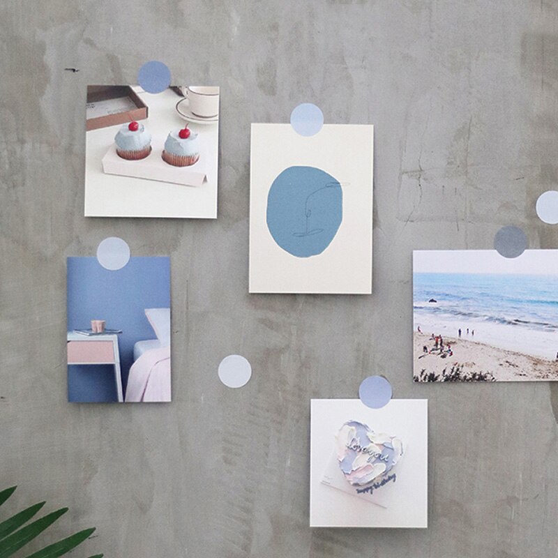 76Pcs Kawaii Dot Decoratie Stickers Leuke Effen Kleur Stickers Papier Sticker Voor Kids Diy Scrapbooking Albums Levert