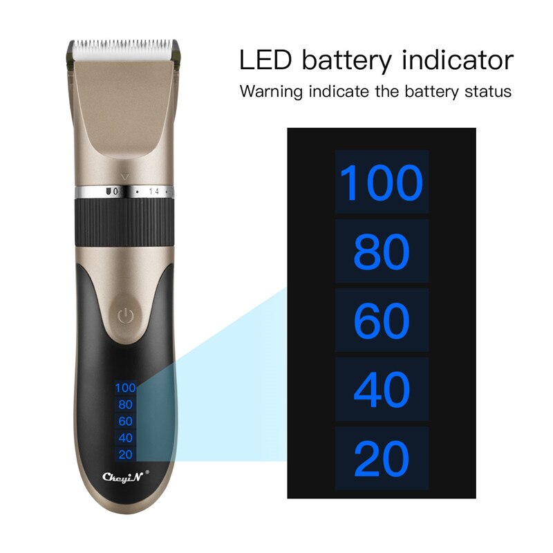 Hair Trimmer Cordless Portable Hair Cutting Machine Rechargeable Low Noise Cutter For Adult Barber Hair Clipper