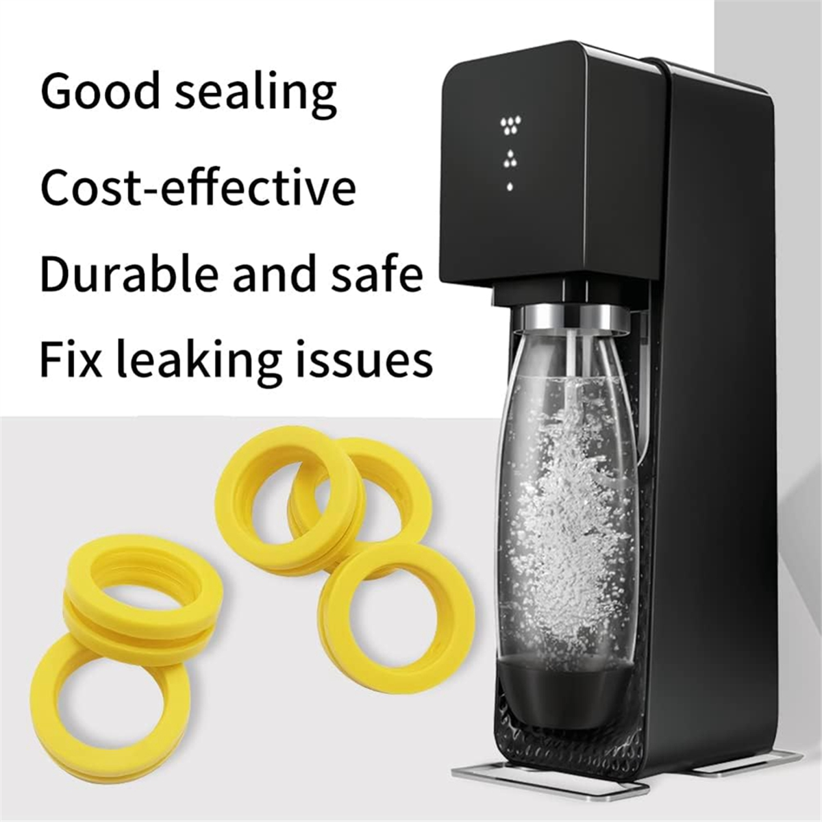 CO2 Cylinder Pakninger - 5 Stk Udskiftningspakninger til Sodastream DUO Terra ART