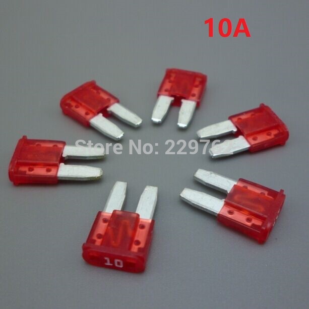 Shhworld sea-fusible automotriz surtido, 5A, 7,5a, 10A, 15A, 20A, 25A, 30A, conjunto Pak para ford, fox, mondeo, Dodge y JEEP, 10 Uds.: Rojo