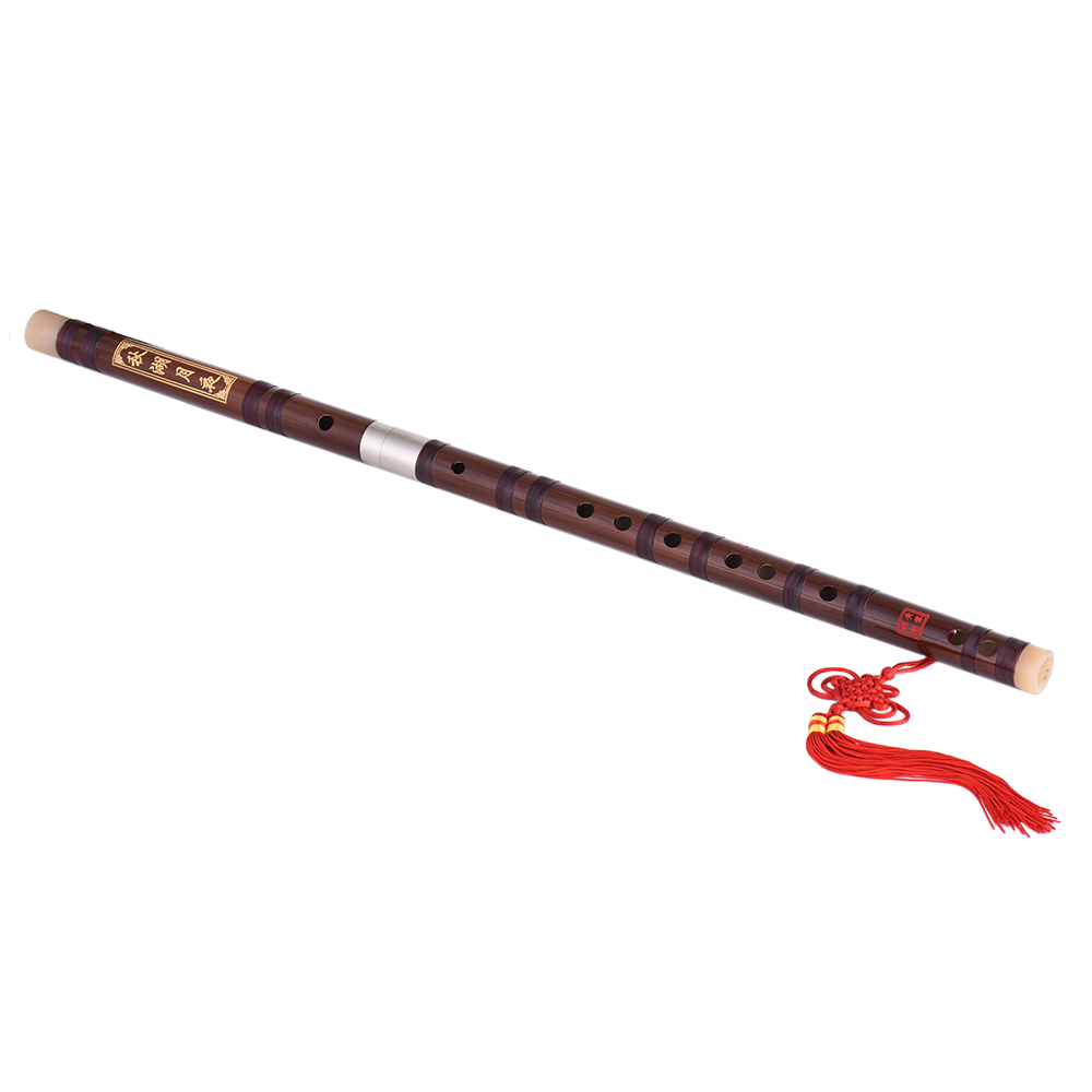 Pluggable Bitter Bamboo Flute Dizi Handmade Chinese Woodwind Instrument Key of C Study Level Performance
