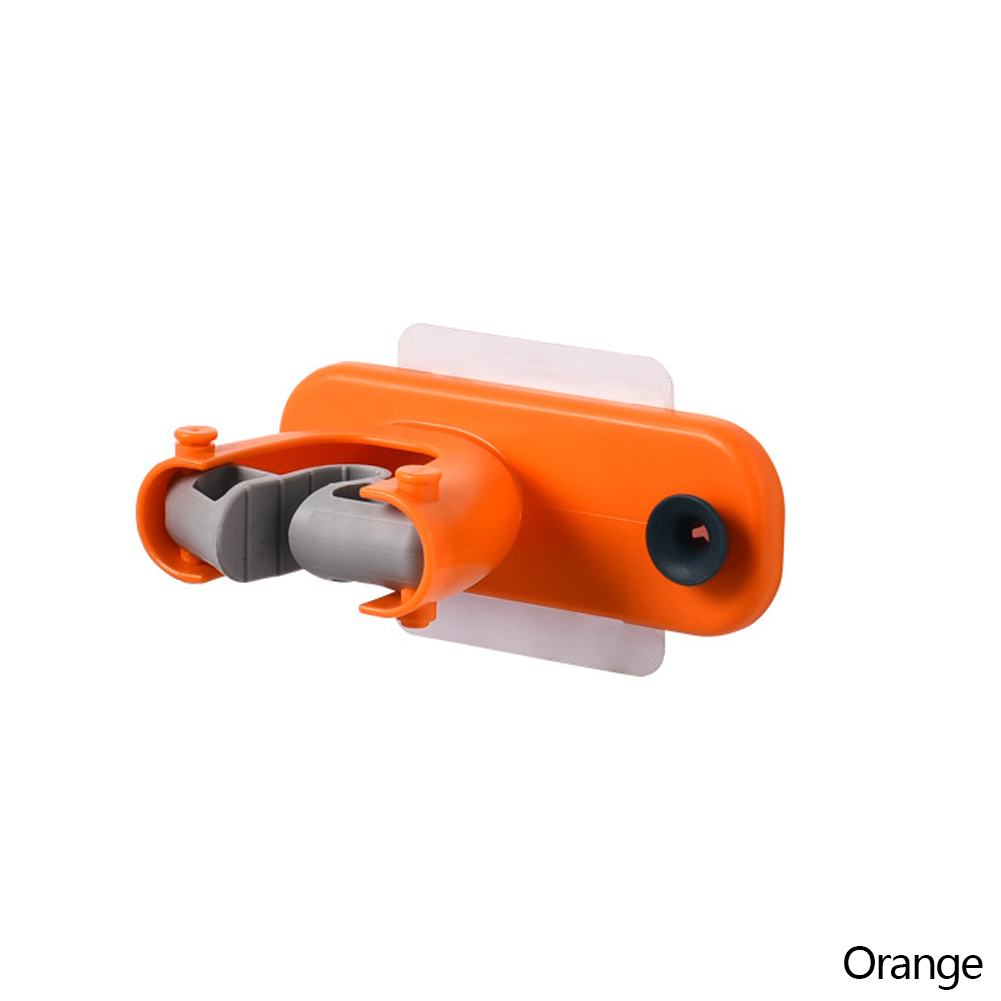 Nordic Mop Clip Haak Multifunctionele Zelfklevende Keuken Plank Opslag Borstel Bezem Hanger Gratis Ponsen Huishoudelijke Badkamer Tool: B-Orange