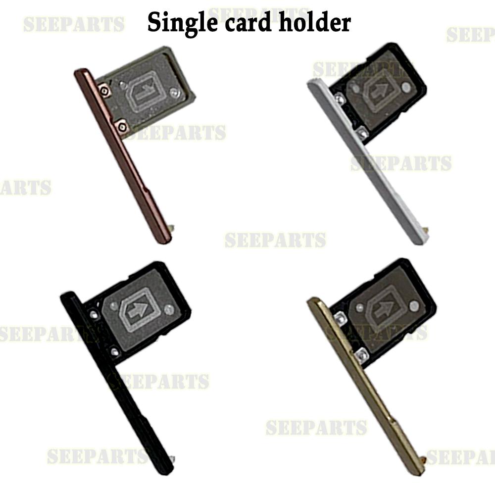 Support de plateau de carte Sim pour Sony Xperia XA1, support de fente de plateau de carte adaptateur, pièces de réparation G3116, G3121, G3112, G3123