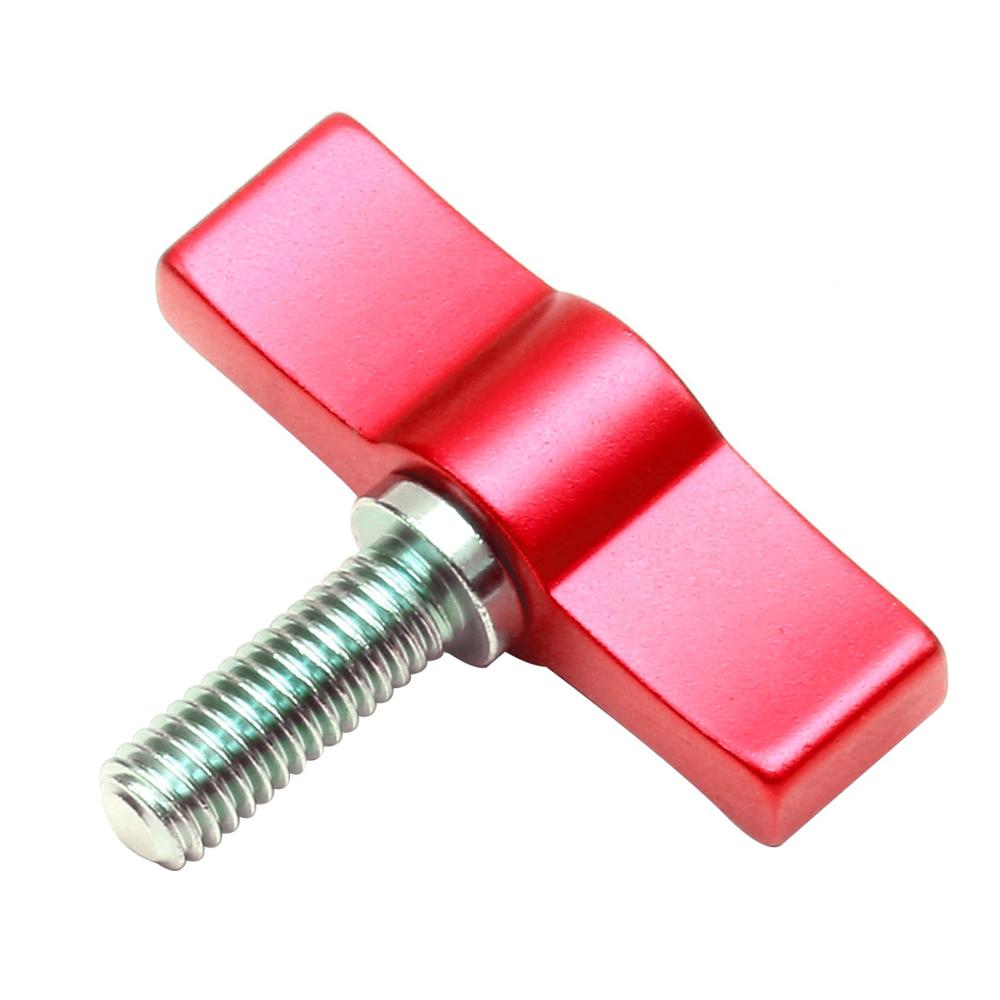 BGNing M4 M5 M6 Hand Tighten Screw Aluminum Alloy Handle Adjustable Screws for DSLR Camera Photo Studio Accessory: M6X17 Red