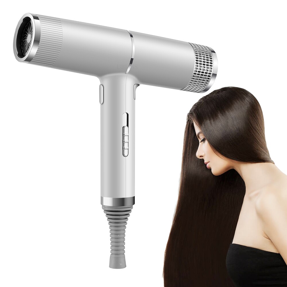 Hair Dryer 700W Fast Drying Hairdryer Blowdryer with Concentrator Nozzle for Home Salon 3 Heat Settings Blow Dryer