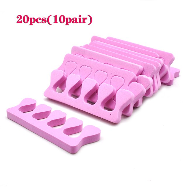 20pcs Finger and Toe Divider Used To Separate Fingers Sponges When Doing for Manicures Split Air-Conditioner System: 20pcs Pink