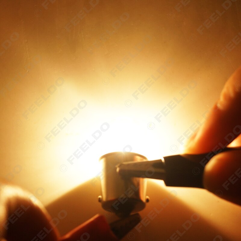 Feeldo 10 stk  t1614 t16 24 v 5w ba15s 1156 lastebil klart glass lampe sving hale pære auto indikator halogen lampe #fd -3163