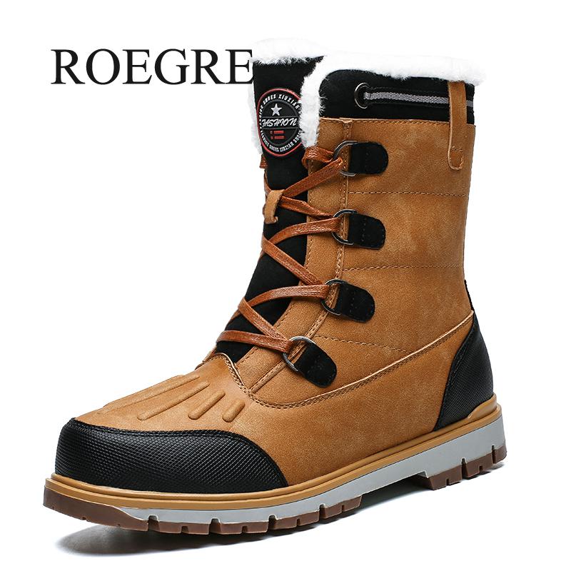 hiver avec des bottes de neige en fourrure pour hommes baskets chaussures hommes décontracté imperméable cheville-30 degrés Celsius bottes chaudes