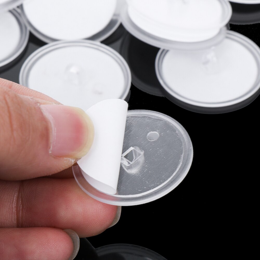 Gancho autoadhesivo para colgar en el techo, gancho de goma de 3cm de succión, sin traza, fuerte, para almacenamiento en casa, decoración, póster, 20/40/60 Uds.