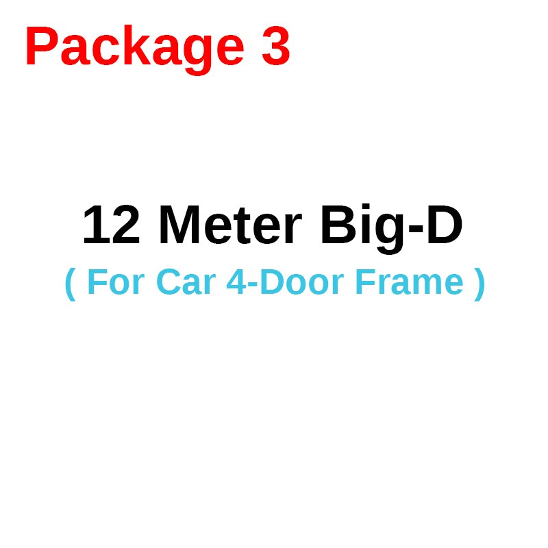 Cawanerl auto sedan achterklep deur motorkap kofferbak afdichting afdichtingsstrip rubberen tochtstrip geluidsisolatie auto afdichtingsstrip randafwerking: Pakket 3