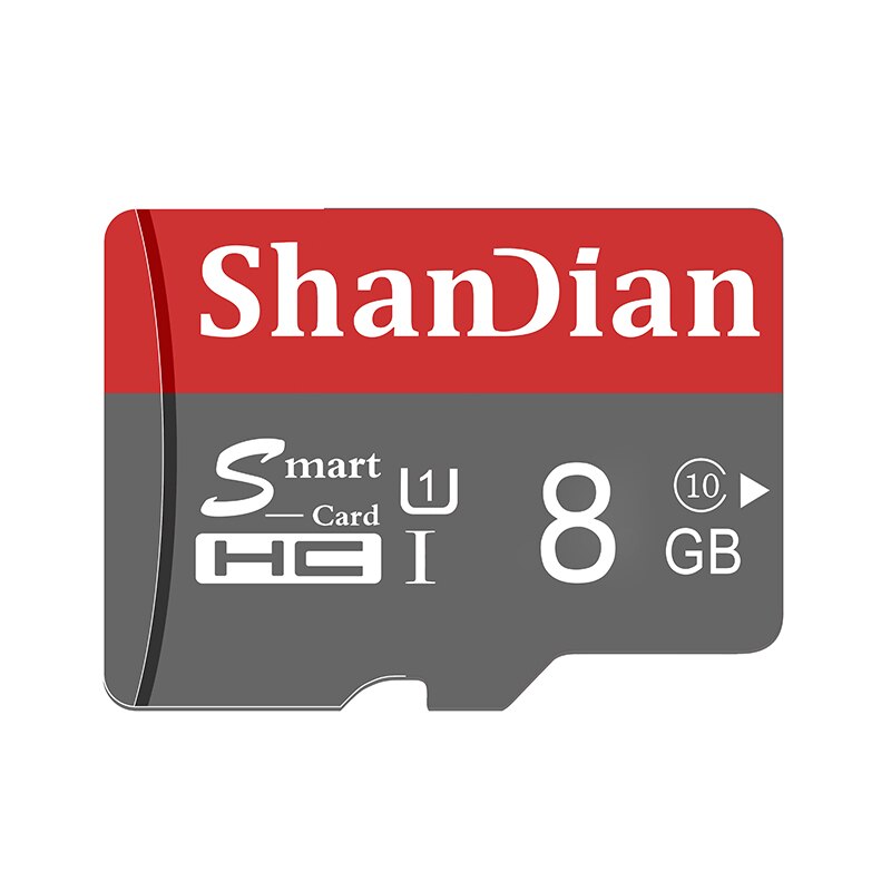 ShanDian mini karta TF szybka klasa 10 8GB 128GB 32GB karta pamięci Tarjeta wysokiej jakości karta Lampa błyskowa 16GB 64GB karta sprytny-sd: 8GB