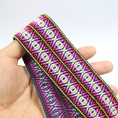50mm nylon fargerike elastiske bånd gjør-det-selv-belte bånd kjole bukser sko klær gummi 4cm webbing plagg sytilbehør: 17 50mm