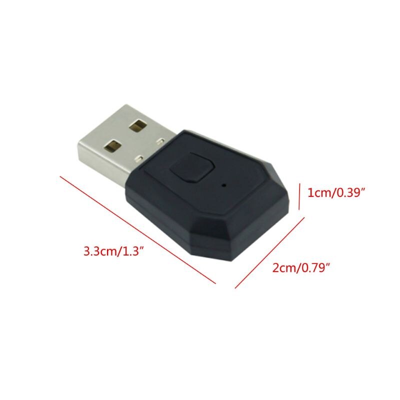 Bluetooth 4.0 USB Adapter - Dongle Empfänger für PS4 Headsets - 54DB