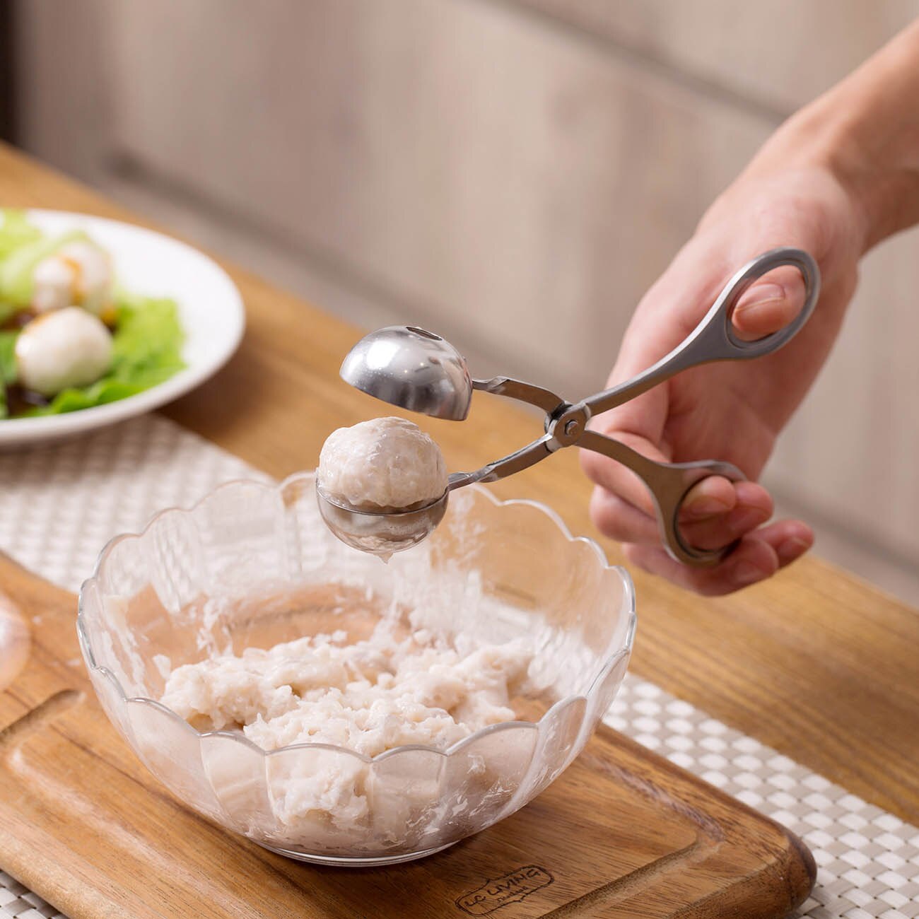 Moule à boulettes de viande en acier inoxydable 3.5/5CM de diamètre, bricolage, viande, riz, ustensiles de cuisine