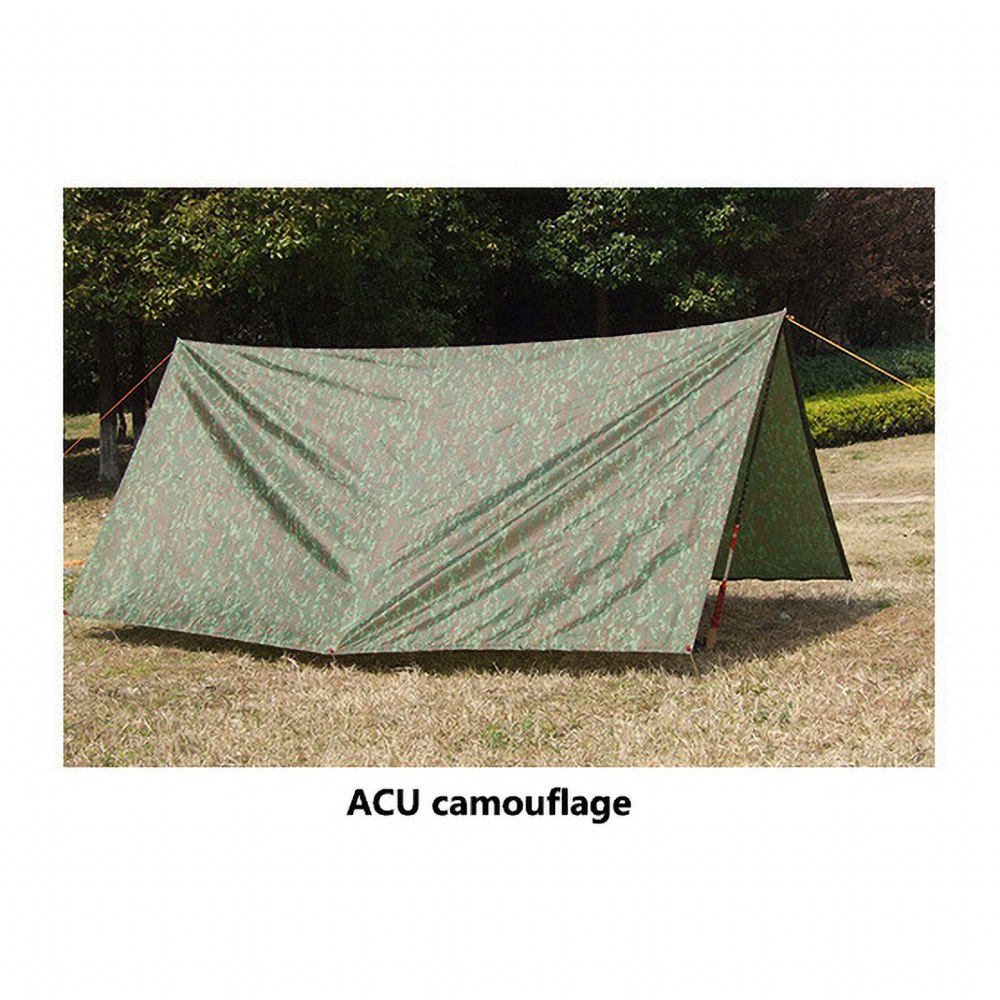 3*3M Tent Hangmat Tarp Survival Onderdak Zonnescherm Bergbeklimmen Tent Mat Winddicht Regen Shading Luifel Heet Verkoop: ACU