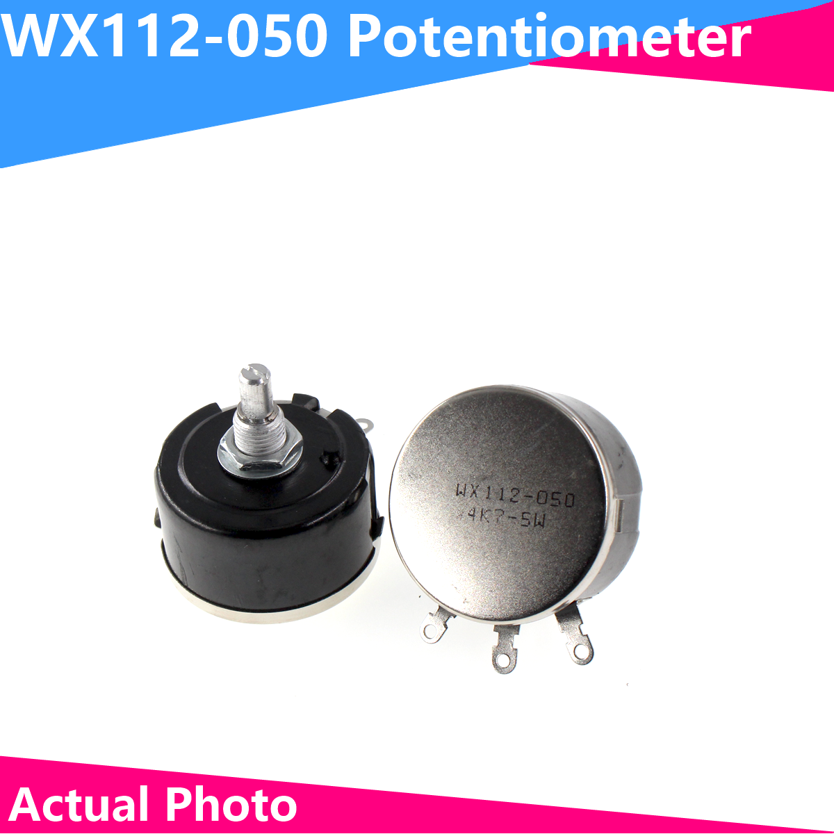 WX112 (050) potenziometro a filo avvolto a cerchio singolo 5W 100R 220R 1K 2 k2 4 k7 10K 22K 33K 47K 100 220 2.2K 4.7K ohm WX050