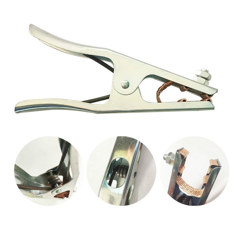 300A Mutifunctional Welding Earth Ground Cable Clamp 170mm Length Electric Welding Argon Welding Clip Manual Earth Clip