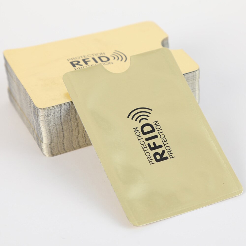 10Stck Anti Diebstahl für RFID Kreditkarte Schutz Blockieren Karteninhaber Hülse Haut fallen Deckt Schutz Bank Karte fallen Neue heißer: F 10Stck