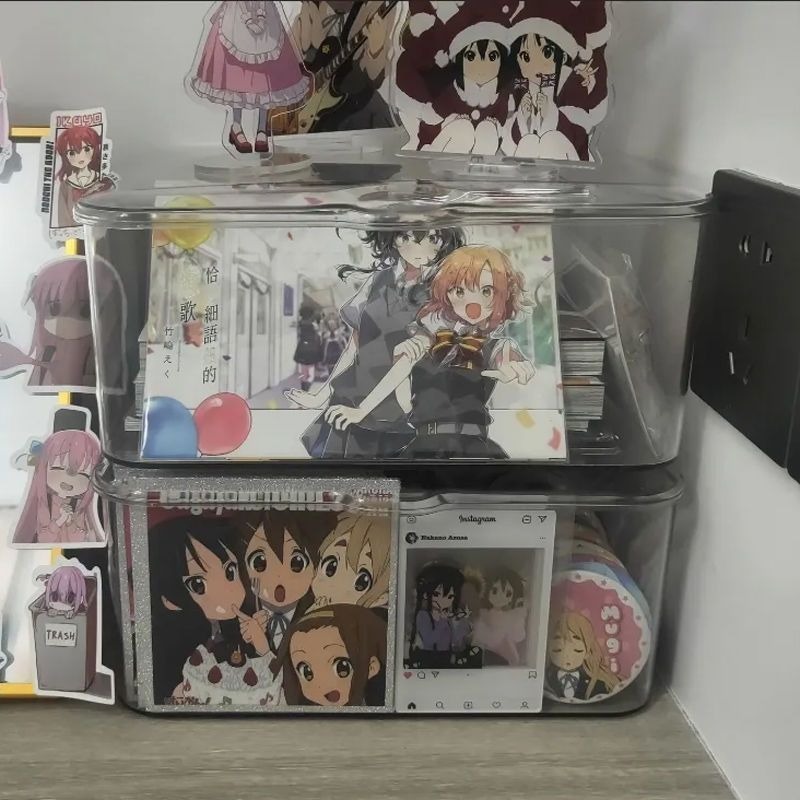 Klar oppbevaringsboks i akryl – muslingskall for nødvendigheter på hjemmekontoret med multifunksjonelle skrivesaker