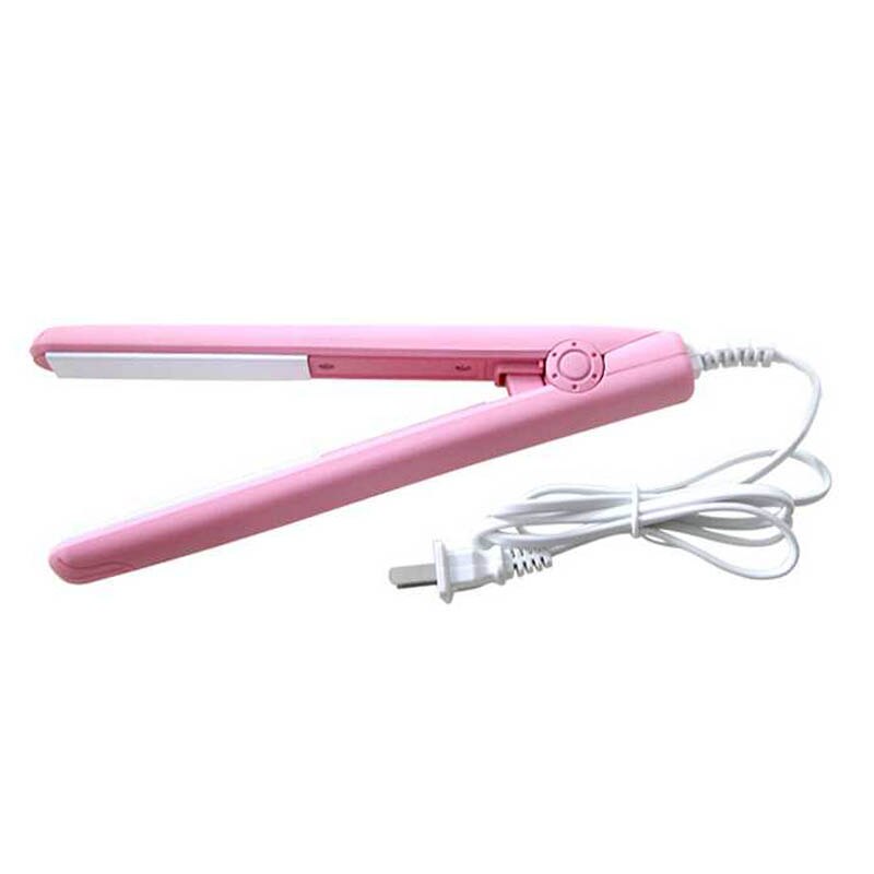 Mini draagbare elektronische keramische stijltang krultang roze stijltang 200-250v krultangen stijltang