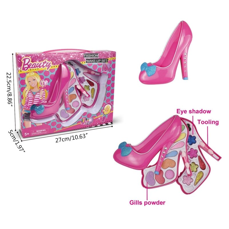 Miniatur-kompaktkoffer, rollenspiel-machen-hoch-spielzeug, kosmetik-schönheitsset für Teenager-mädchen: Hh-dl