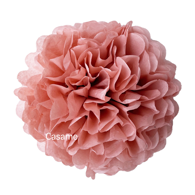 6 Stück 10 Zoll/25 cm lebendige Papier-Blumengirlande – handgefertigte, farbenfrohe, wiederverwendbare Partydekoration für Hochzeit, Geburtstag, Weihnachten