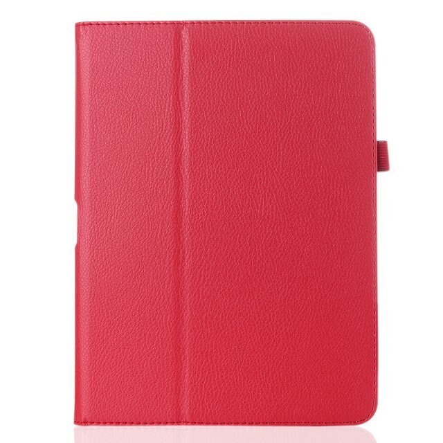 Voor samsung galaxy tab 4 10.1 inch  t530 t531 t535 sm-t530 t533 sm-t531 sm-t535 tab 4 tablethoes tablet holster leren hoes: Rood
