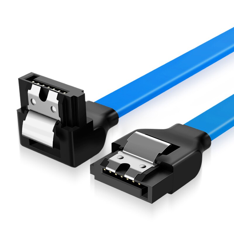 40cm SATA 3.0 Cable SATA 3.0 III SATA3 6GB/s Hard Drive Data Cable Cord SAS Cable Dual Channel Straight 90 Degree wire TSLM1: straight blue