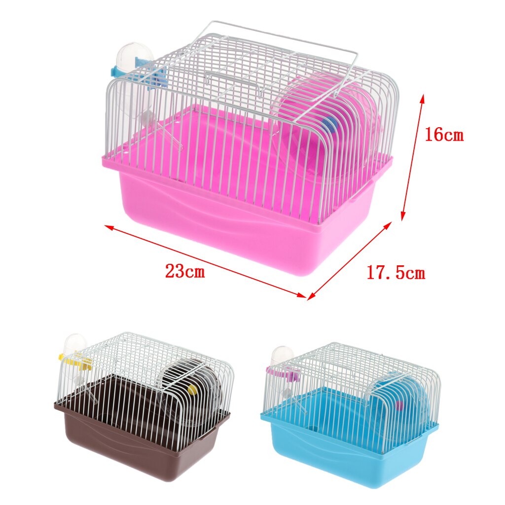 Hamster Maus Wc Gerbile KäFeige Transport KäFeige Kasten Schlecht mit Lauf Rad Haustier Spielzeug Haus Schlecht Wasser Flasche Gericht Liefert