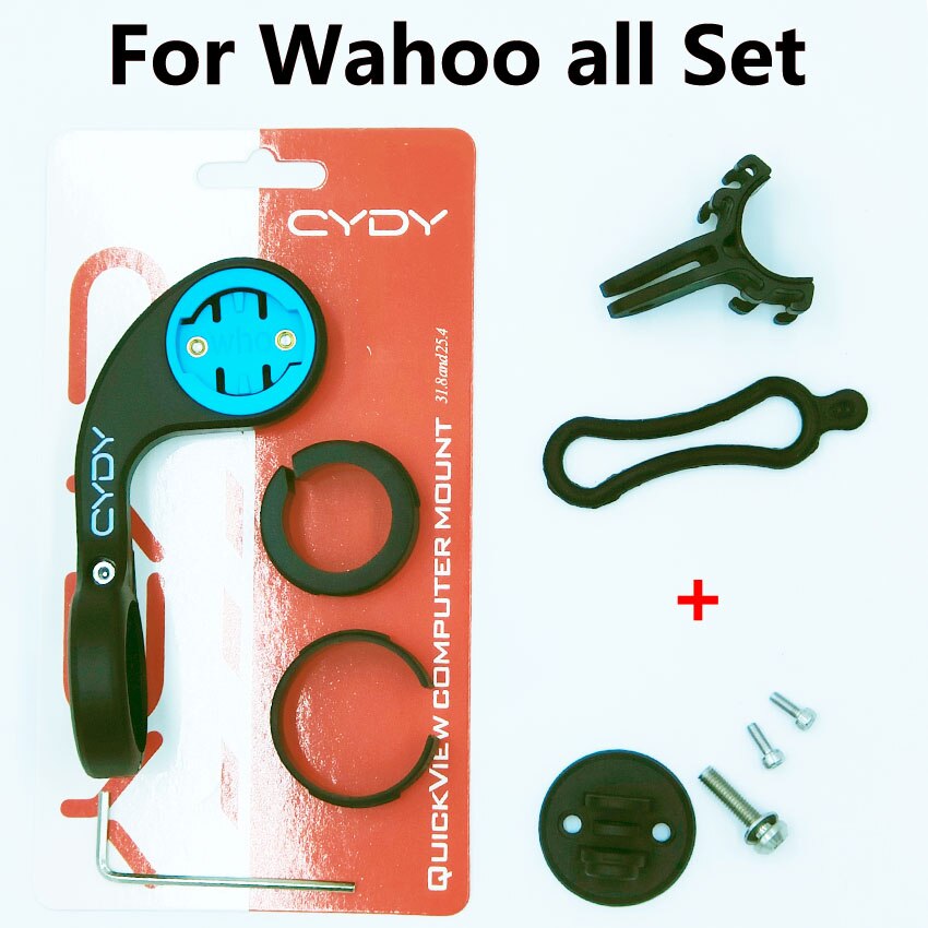 CYDY Garmin-soporte para ordenador de bicicleta, Edge 25, 130, 200, 520, 820, 1000, Bryton Rider 320, 420, 530, 860, Wahoo, ciclismo de montaña: For Wahoo all set