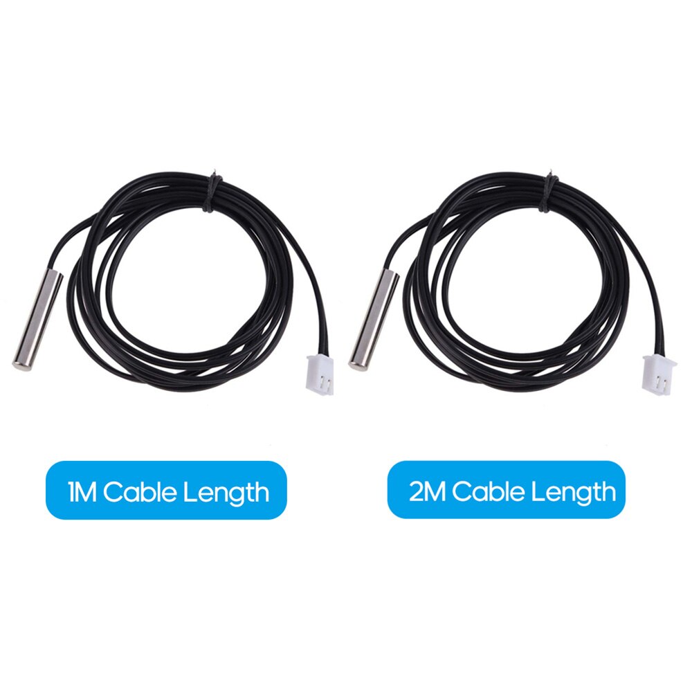 2M Temperatuur Sonde Hoge Nauwkeurigheid Waterbestendig Ntc 10K/B3435 Thermistor Draad Kabel Temperatuur Probe